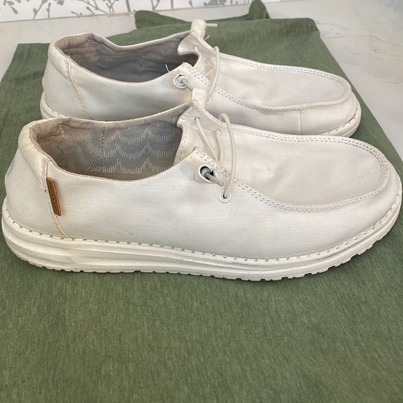 Hey Dude Wendy Shoes Sz 10 Chambray White - Picture 3 of 8